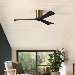 Irene-3H 52" Ceiling Fan in Brushed Brass