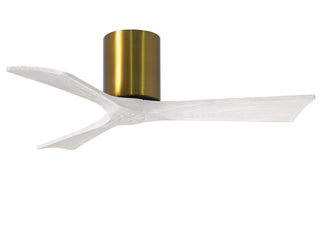 Matthews Fan Company - IR3H-BRBR-MWH-42 - 42" Ceiling Fan - Irene-3H - Brushed Brass
