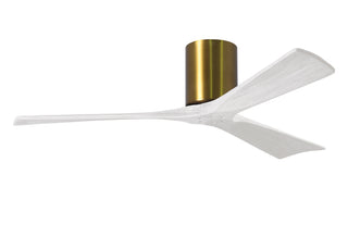 Matthews Fan Company - IR3H-BRBR-MWH-52 - 52" Ceiling Fan - Irene-3H - Brushed Brass