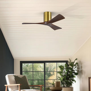 Irene-3H 42" Ceiling Fan in Brushed Brass