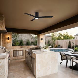 Irene-3HLK 60" Ceiling Fan in Matte Black
