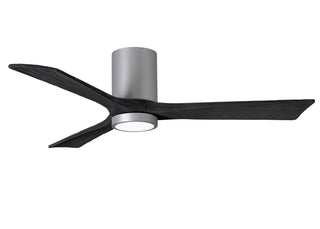 Matthews Fan Company - IR3HLK-BN-BK-52 - 52" Ceiling Fan - Irene-3HLK - Brushed Nickel