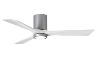 Matthews Fan Company - IR3HLK-BN-MWH-52 - 52" Ceiling Fan - Irene-3HLK - Brushed Nickel