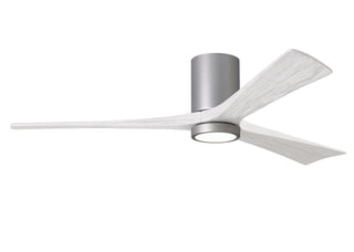 Matthews Fan Company - IR3HLK-BN-MWH-60 - 60" Ceiling Fan - Irene-3HLK - Brushed Nickel