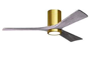 Matthews Fan Company - IR3HLK-BRBR-BW-52 - 52" Ceiling Fan - Irene-3HLK - Brushed Brass