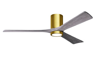 Matthews Fan Company - IR3HLK-BRBR-BW-60 - 60" Ceiling Fan - Irene-3HLK - Brushed Brass