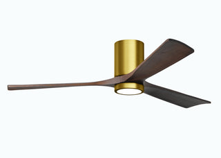 Matthews Fan Company - IR3HLK-BRBR-WA-60 - 60" Ceiling Fan - Irene-3HLK - Brushed Brass