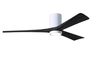 Matthews Fan Company - IR3HLK-WH-BK-60 - 60" Ceiling Fan - Irene-3HLK - Gloss White