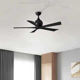 Irene-5 52" Ceiling Fan in Matte Black