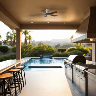 Irene-5H 42" Ceiling Fan in Brushed Nickel