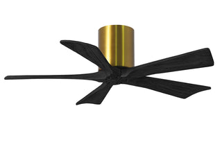 Matthews Fan Company - IR5H-BRBR-BK-42 - 42" Ceiling Fan - Irene-5H - Brushed Brass