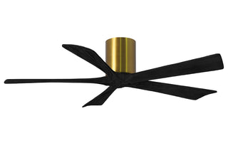 Matthews Fan Company - IR5H-BRBR-BK-52 - 52" Ceiling Fan - Irene-5H - Brushed Brass