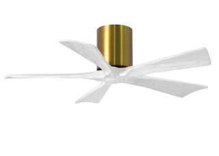 Matthews Fan Company - IR5H-BRBR-MWH-42 - 42" Ceiling Fan - Irene-5H - Brushed Brass