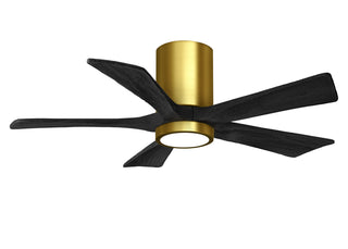 Matthews Fan Company - IR5HLK-BRBR-BK-42 - 42" Ceiling Fan - Irene-5HLK - Brushed Brass