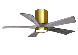 Matthews Fan Company - IR5HLK-BRBR-BW-42 - 42" Ceiling Fan - Irene-5HLK - Brushed Brass