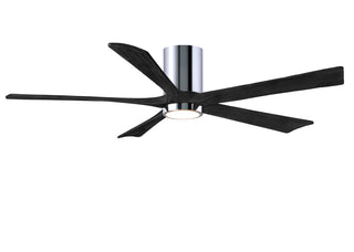 Matthews Fan Company - IR5HLK-CR-BK-60 - 60" Ceiling Fan - Irene-5HLK - Polished Chrome