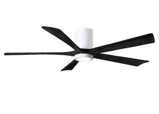 Matthews Fan Company - IR5HLK-WH-BK-60 - 60" Ceiling Fan - Irene-5HLK - Gloss White