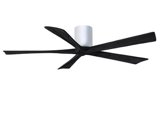Matthews Fan Company - IR5H-WH-BK-60 - 60" Ceiling Fan - Irene-5H - Gloss White