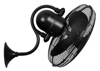 Laura 16" Wall Fan in Matte Black