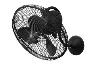 Matthews Fan Company - LL-BK - 16" Wall Fan - Laura - Matte Black