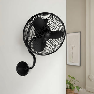 Melody 13" Wall Fan in Matte Black