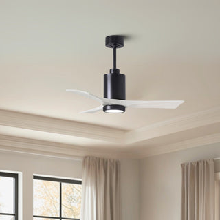 Patricia-3 42" Ceiling Fan in Matte Black