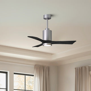 Patricia-3 42" Ceiling Fan in Brushed Nickel