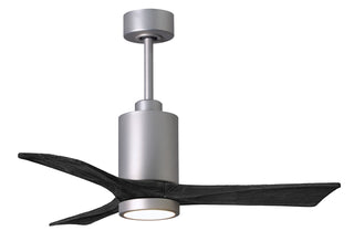 Matthews Fan Company - PA3-BN-BK-42 - 42" Ceiling Fan - Patricia-3 - Brushed Nickel