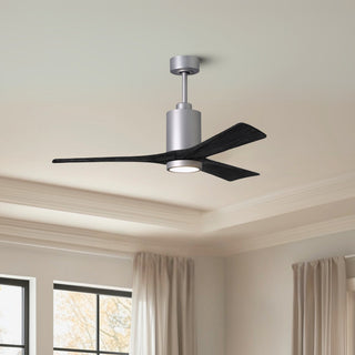 Patricia-3 52" Ceiling Fan in Brushed Nickel