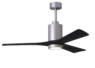 Matthews Fan Company - PA3-BN-BK-52 - 52" Ceiling Fan - Patricia-3 - Brushed Nickel