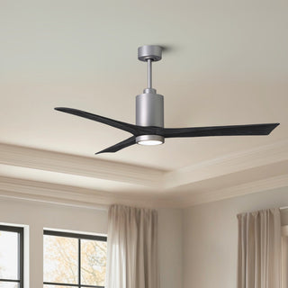 Patricia-3 60" Ceiling Fan in Brushed Nickel