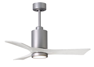 Matthews Fan Company - PA3-BN-MWH-42 - 42" Ceiling Fan - Patricia-3 - Brushed Nickel
