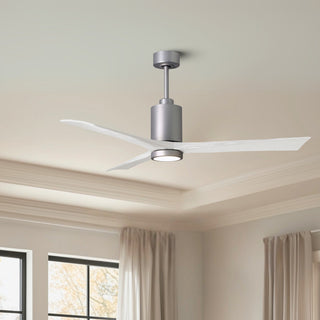 Patricia-3 60" Ceiling Fan in Brushed Nickel