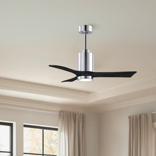 Patricia-3 42" Ceiling Fan in Polished Chrome