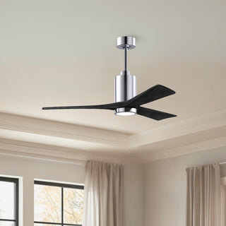 Patricia-3 52" Ceiling Fan in Polished Chrome