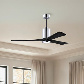 Patricia-3 60" Ceiling Fan in Polished Chrome