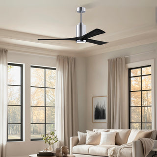 Patricia-3 60" Ceiling Fan in Polished Chrome