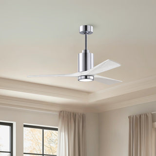 Patricia-3 52" Ceiling Fan in Polished Chrome