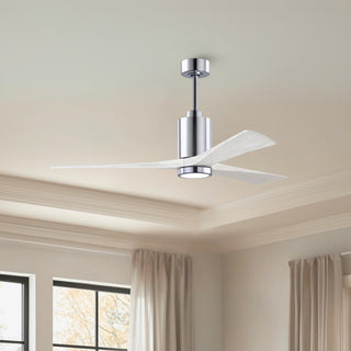 Patricia-3 60" Ceiling Fan in Polished Chrome