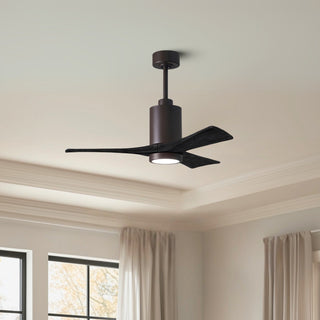 Patricia-3 42" Ceiling Fan in Textured Bronze