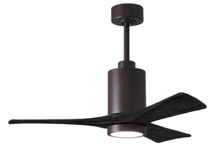 Matthews Fan Company - PA3-TB-BK-42 - 42" Ceiling Fan - Patricia-3 - Textured Bronze