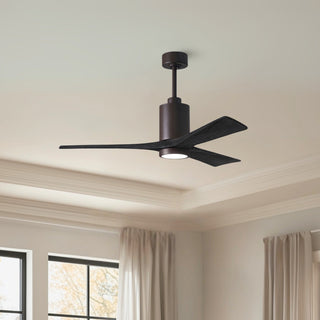 Patricia-3 52" Ceiling Fan in Textured Bronze