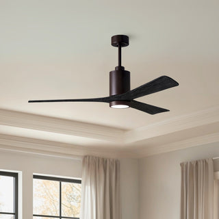 Patricia-3 60" Ceiling Fan in Textured Bronze