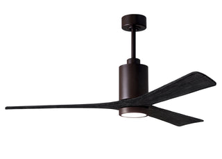 Matthews Fan Company - PA3-TB-BK-60 - 60" Ceiling Fan - Patricia-3 - Textured Bronze