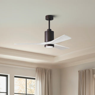 Patricia-3 52" Ceiling Fan in Textured Bronze