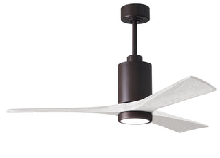 Matthews Fan Company - PA3-TB-MWH-52 - 52" Ceiling Fan - Patricia-3 - Textured Bronze