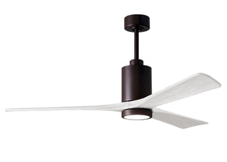 Matthews Fan Company - PA3-TB-MWH-60 - 60" Ceiling Fan - Patricia-3 - Textured Bronze