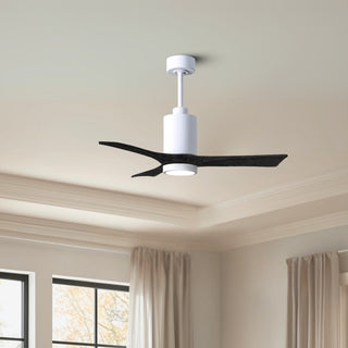 Patricia-3 42" Ceiling Fan in Gloss White