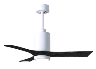 Matthews Fan Company - PA3-WH-BK-42 - 42" Ceiling Fan - Patricia-3 - Gloss White
