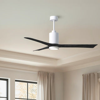 Patricia-3 60" Ceiling Fan in Gloss White